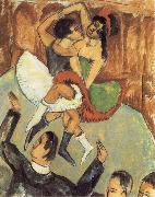 Ernst Ludwig Kirchner Negro Dance Sweden oil painting artist